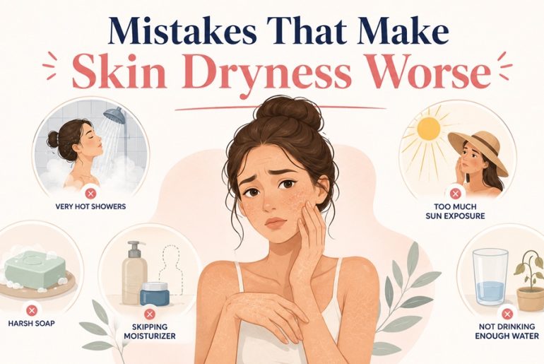 mistakes that make skin dryness worse